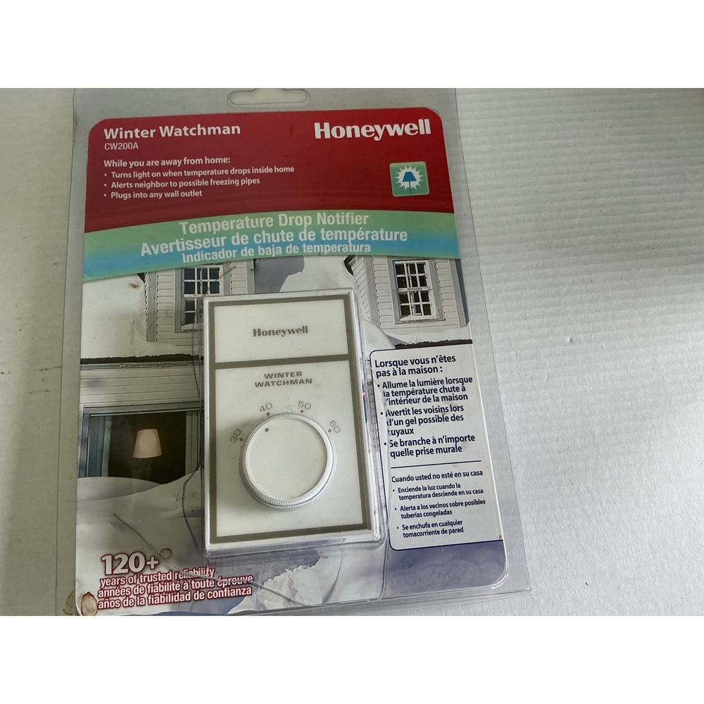 Honeywell Winter Watchman CW200A Temperature Drop Notifier Freeze Alert NWT